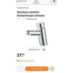 Handson Jérôme wastafelkraan