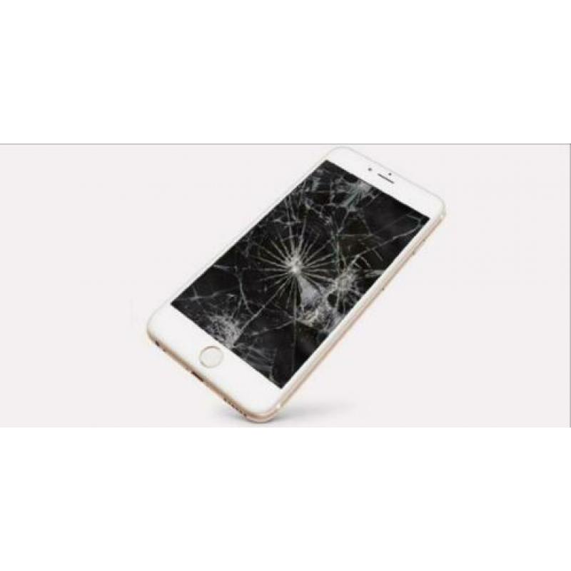 iPhone 7 6s 6 5s X 8 plus barst in scherm lcd glas reparatie