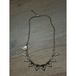 GOUDEN KETTING - met stras