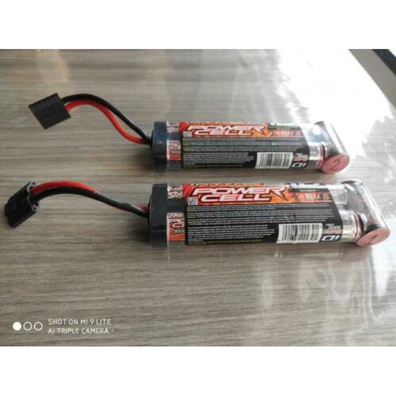 2 x Traxxas NIMH POWER CELL 8.4v / 3000 mah