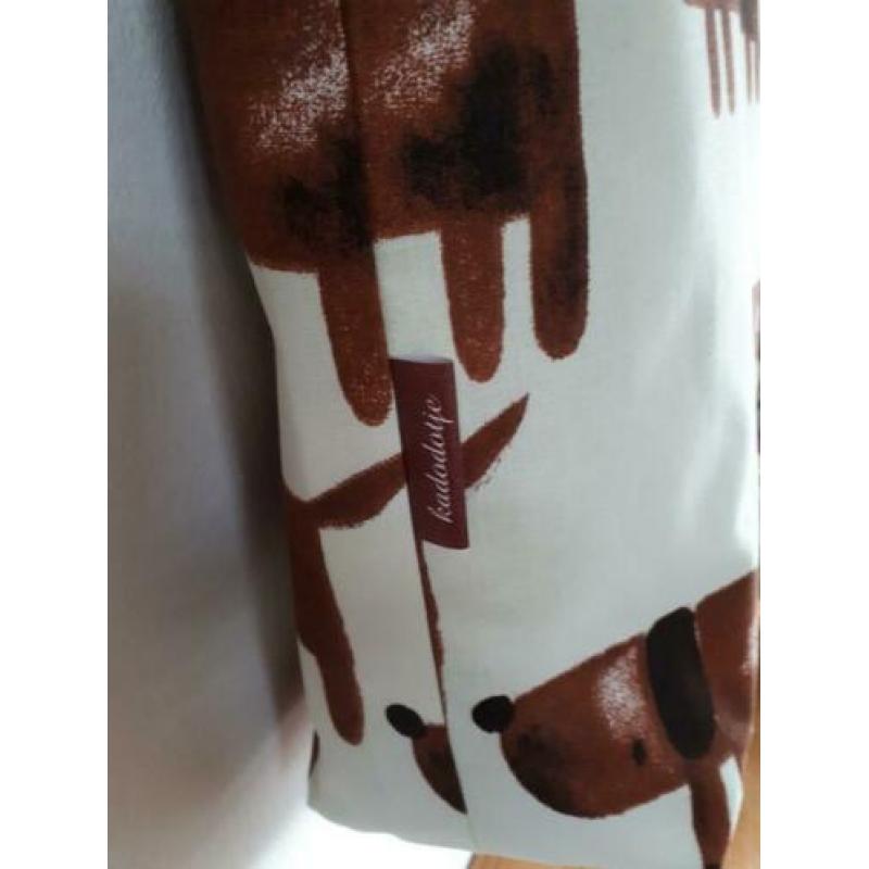 NIEUW: Teckel,Dachshund,Black & Tan etui/shopper