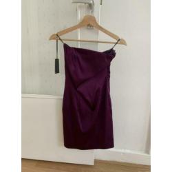 Patrizia Pepe Colbert jurk paars