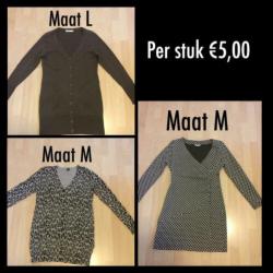 Uitzoeken, maten staan bij de foto’s, per stuk €5,00
