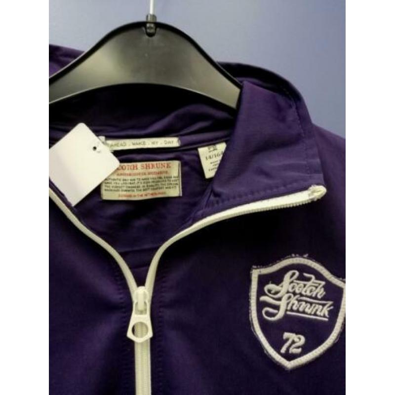 Scotch Shrunk paars vest met witte rits en streep 164 31906