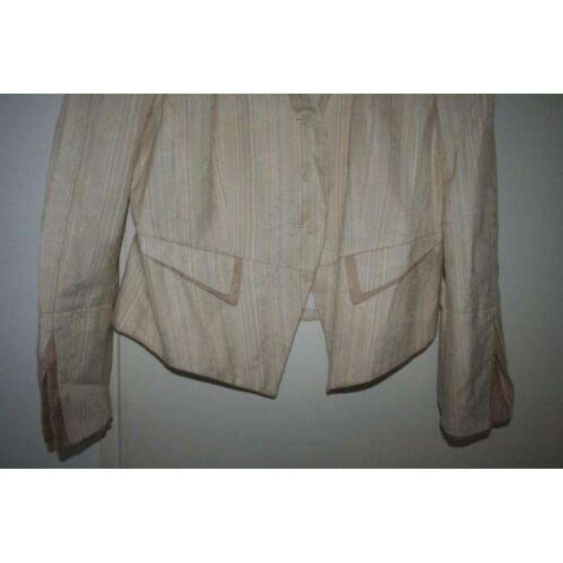Sensa by Scarva jasje mt 46 zgan creme/ kakie streepje