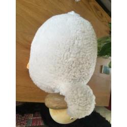 Schaap beeld pop decoratief schapen gips stof deco decoratie