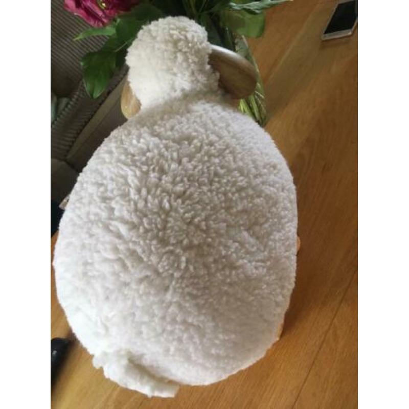 Schaap beeld pop decoratief schapen gips stof deco decoratie
