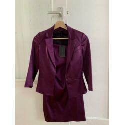 Patrizia Pepe Colbert jurk paars