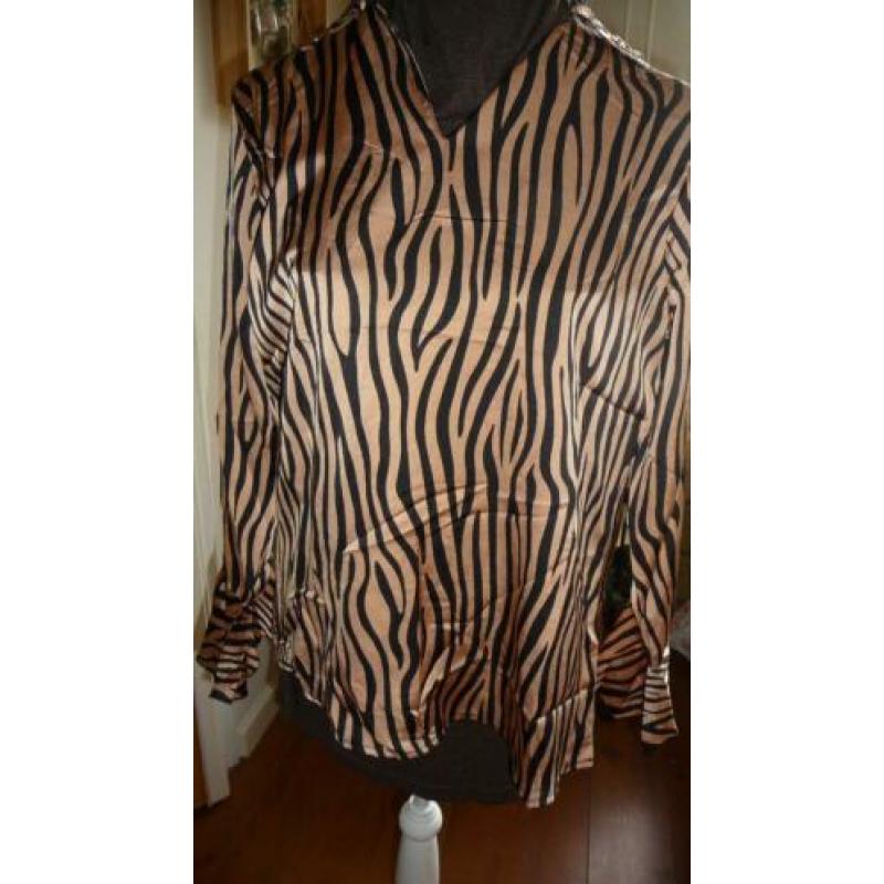 blouse satijn maat 40 42 m