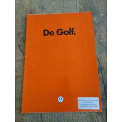 Volkswagen golf 1 folder met technische gegevens uit 8/1982