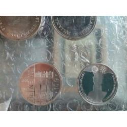 6 zilveren 10 guldens 1970 1973 1994