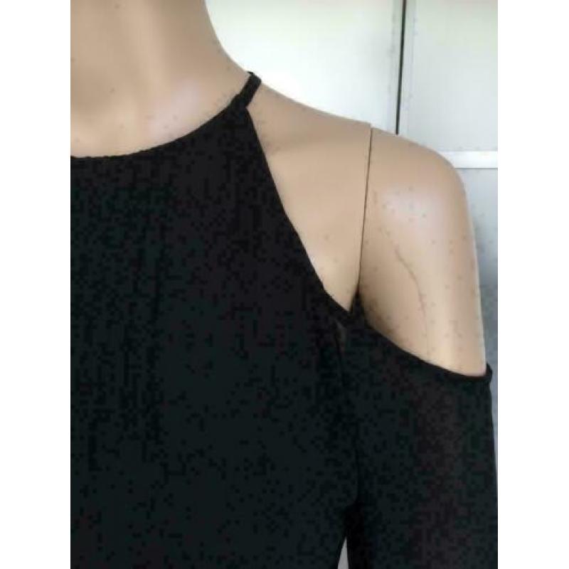 D405 Michael Kors maat XS=34 blouse top tuniek zwart