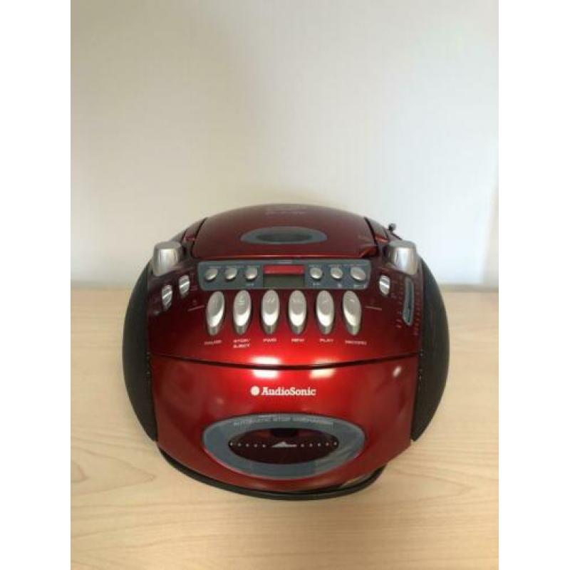 Radio cd en cassette speler