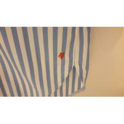 Zgan blauw wit overhemd jurk van marc o polo. maat 38.