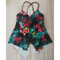 Gekleurde tankini mt 42 (nieuw!)