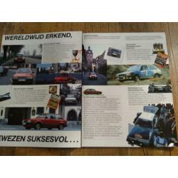 Mazda 323 hatchback/sedan folder uit 1984