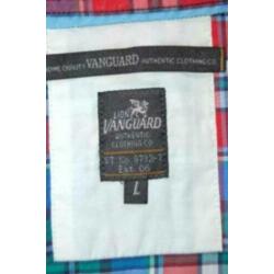 VANGUARD geruit overhemd, shirt, blauw - rood - groen, Mt. L