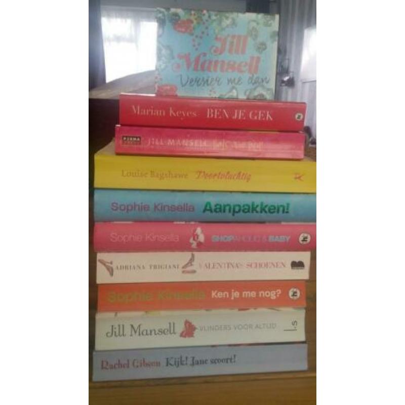 10 boeken oa Sophie Kinsella, Jill Mansell,