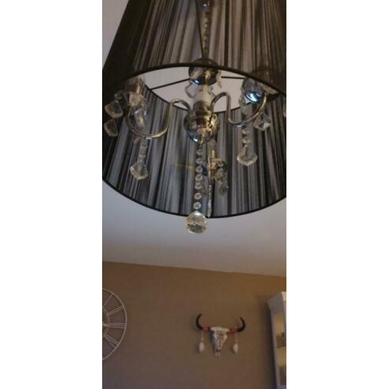 Kroonluchter Merel 40 cm 3 lichts + zwarte kap