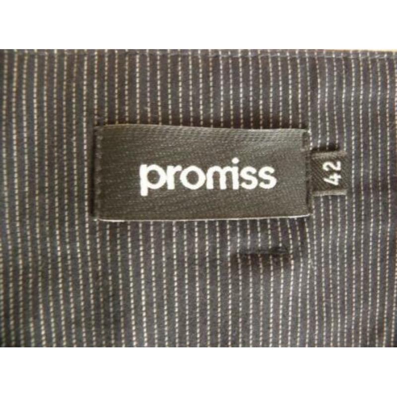 Nette zwart grijze stretch broek PROMISS maat 42 nieuwstaat