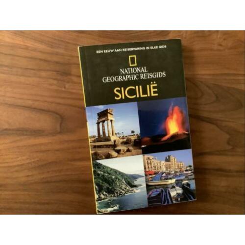 Sicilie Italië 200pg Nat Geografic NL reisgids kaarten route