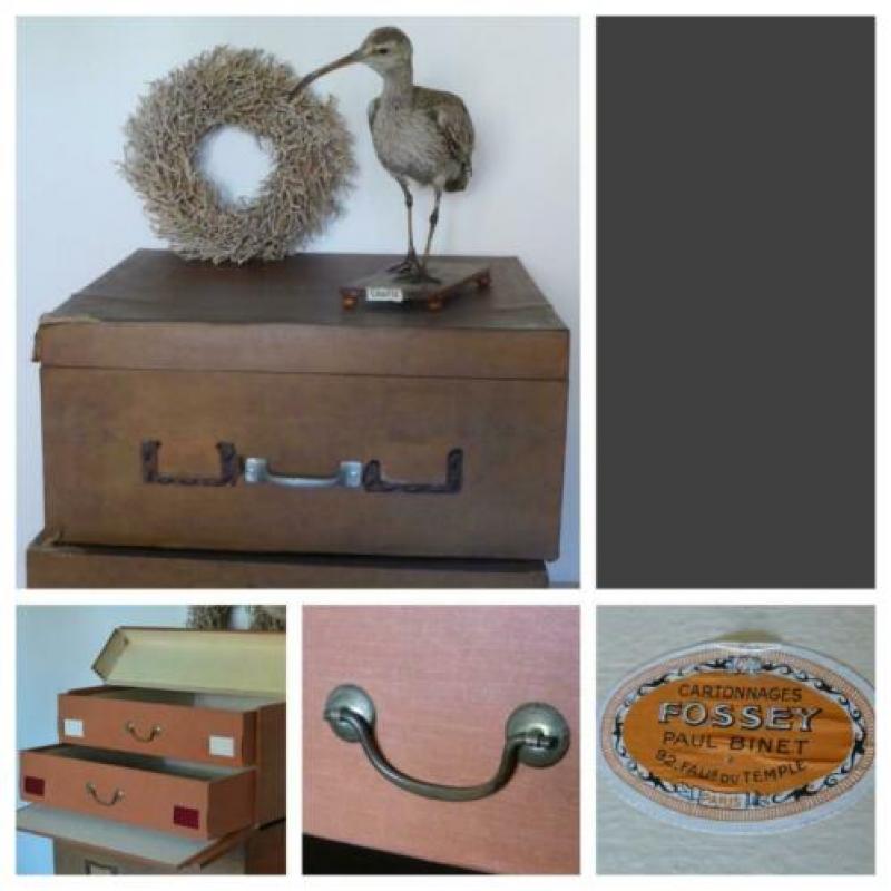 Aparte grote doos met 2 lades / ladenkastje / laden box lade