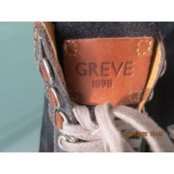 Blauwe leer/suede sneakers van Greve. Maat 40,5 (6,5)