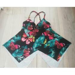 Gekleurde tankini mt 42 (nieuw!)