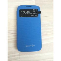 Samsung Galaxy S4 i9505 S View Flip Cover Lichtblauw