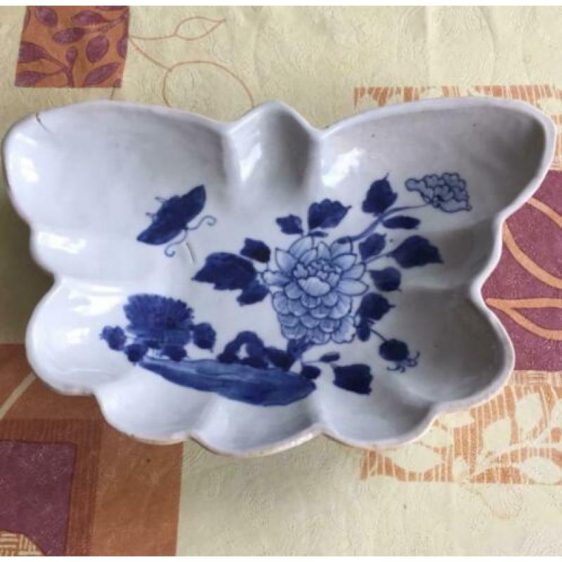 Fraaie Chinees/Chinese antiek porselein schaal,