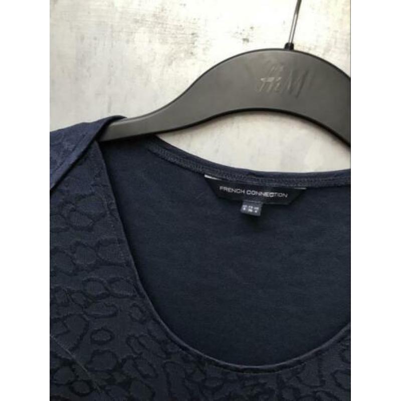 French connection jurk blauw 36 S