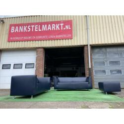 GELDERLAND model “4800” als NIEUW leren bankstel incl hocker