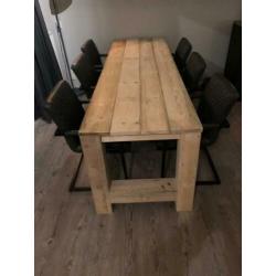 Steigerhouten eettafel 78 x 250 cm