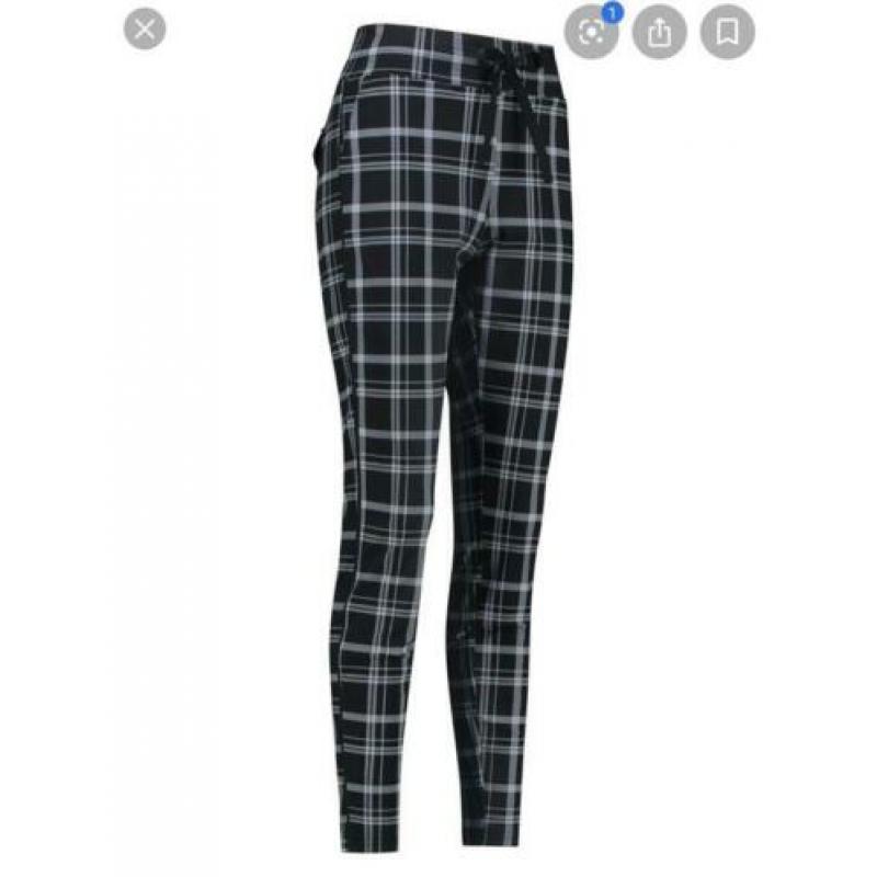 Studio Anneloes check trousers mt L nieuw