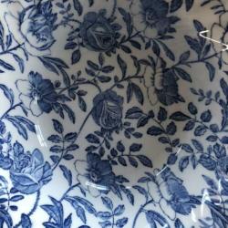Myott Meakin sla groente schaal blauwe rozen bloemen 21,5cm