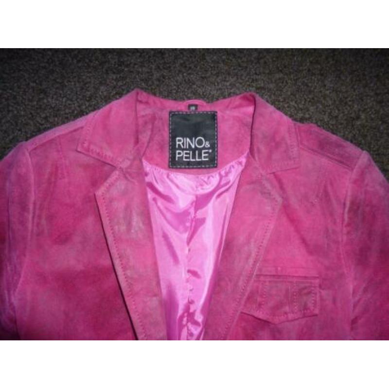 Stoer suede damesjasje van Rino&Pelle, maat 36