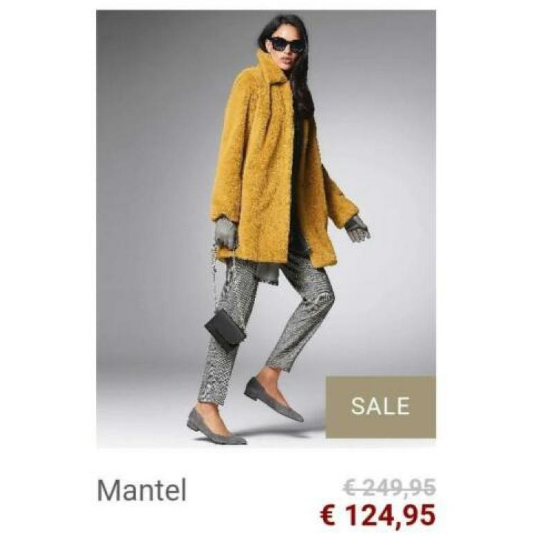 Nieuwe fake fur jas