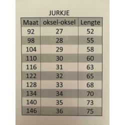 Jurkje bloemenmeisje/lotusbloem (ook met lange mouw) mt 98