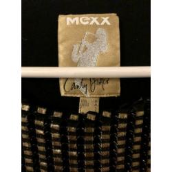 Jurk, Mexx, Candy Dulfer, goud/zwart, kort valt boven knie