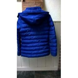Card blauwe winterjas 176