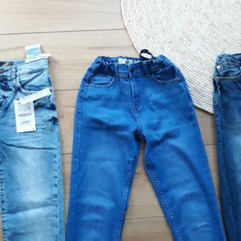 3 nieuwe broeken Skinny Zara, primark, Garcia maat 140
