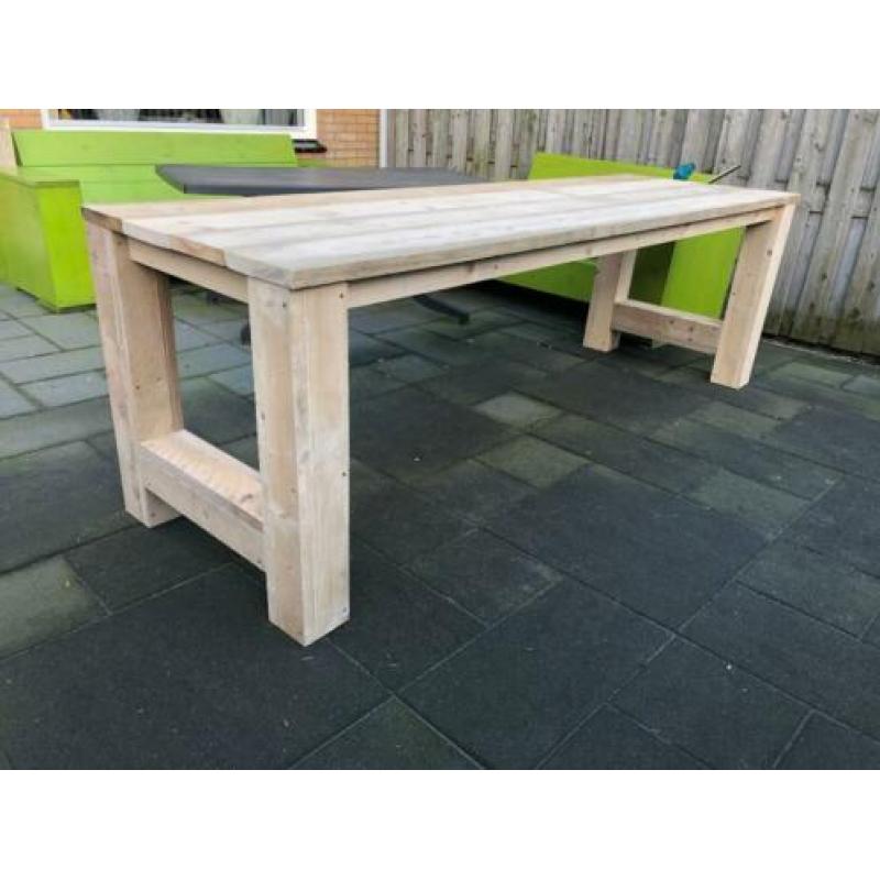 Steigerhouten eettafel 78 x 250 cm