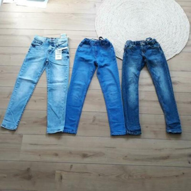 3 nieuwe broeken Skinny Zara, primark, Garcia maat 140