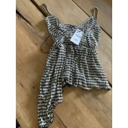Zara nieuwe top met stippen maat s met kaartje