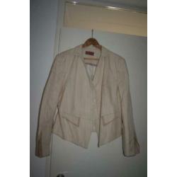Sensa by Scarva jasje mt 46 zgan creme/ kakie streepje