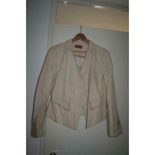 Sensa by Scarva jasje mt 46 zgan creme/ kakie streepje