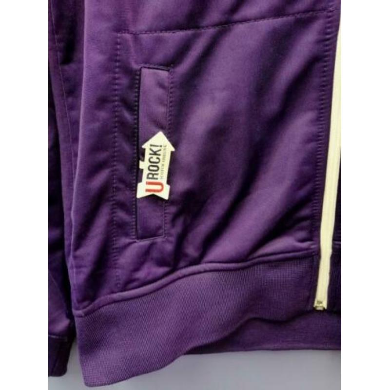 Scotch Shrunk paars vest met witte rits en streep 164 31906
