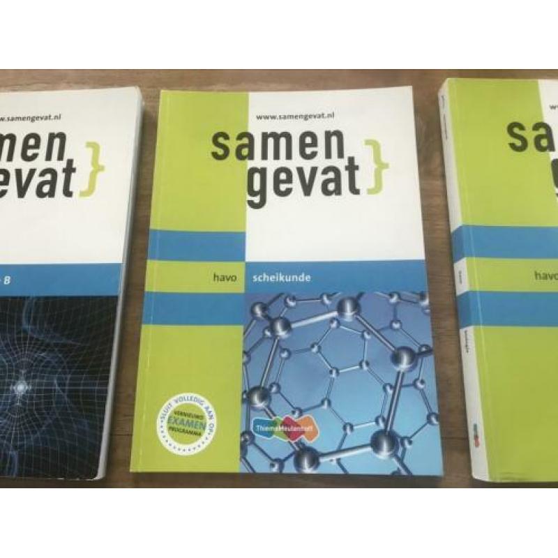 Samengevat en Examenbundel HAVO wiskunde scheikunde biologie