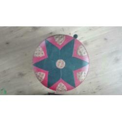 vintage poef, naaien/handwerken