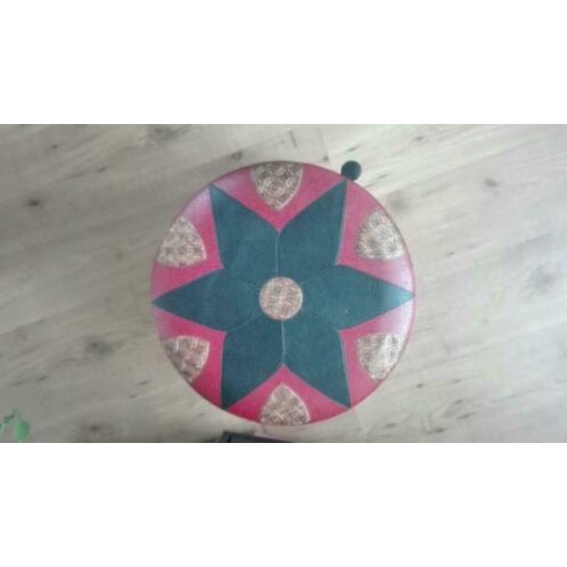 vintage poef, naaien/handwerken